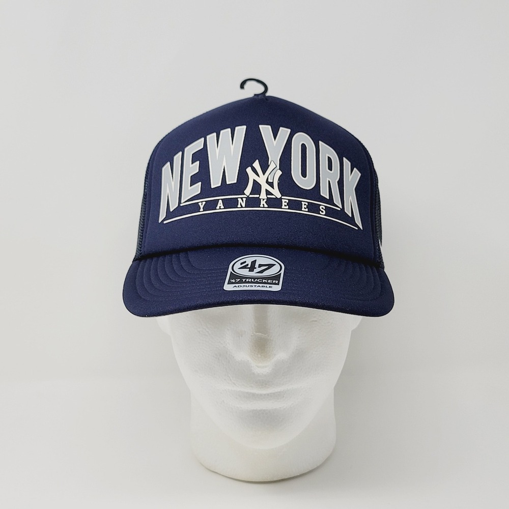 '47 Brand Backhaul Trucker Hat Mens OSFA Navy New York Yankees Snapback Cap